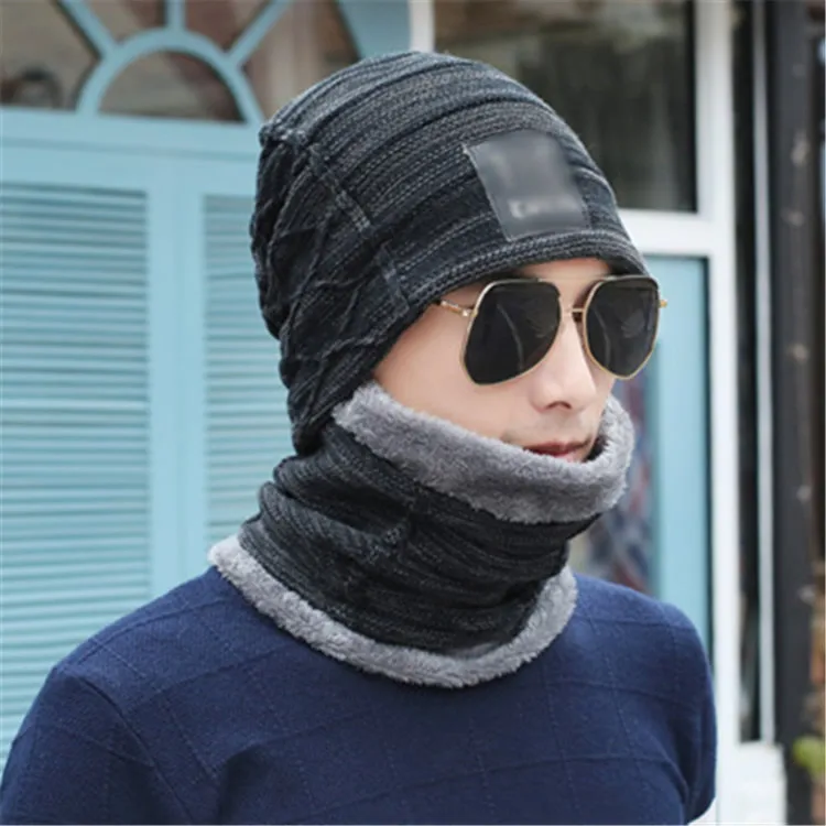 Мужская повседневная шапка зимняя для мужчин вязаная gorros Mujer invierno mans beanie Зимние