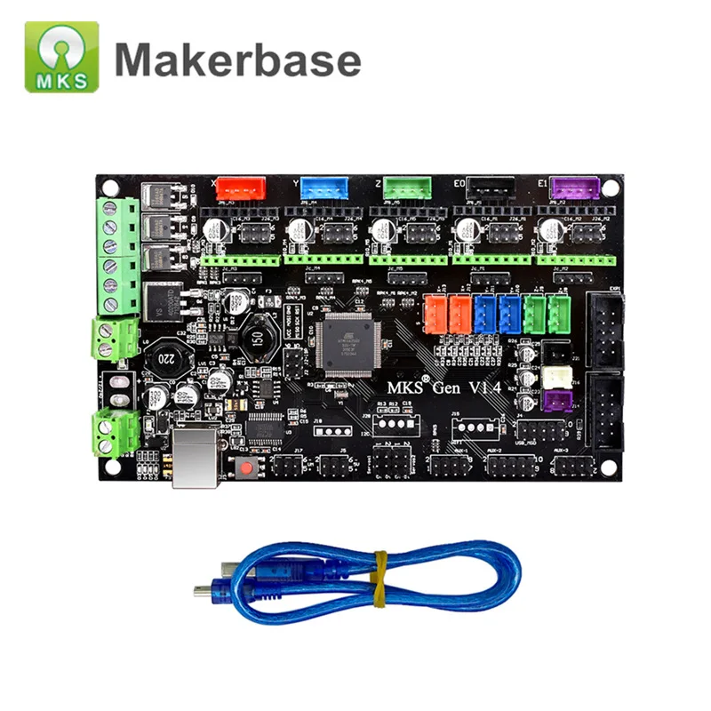 3D Printer Controller Board MKS Gen V1.4+ MKS TFT32 V4.0 Compatible with Ramps1.4/Mega2560 R3 Support A4988/DRV8825/TMC2100