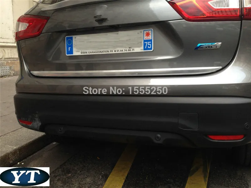 Авто отделка багажника, задний стикер двери для Nissan Qashqai, abs хром, авто аксессуары