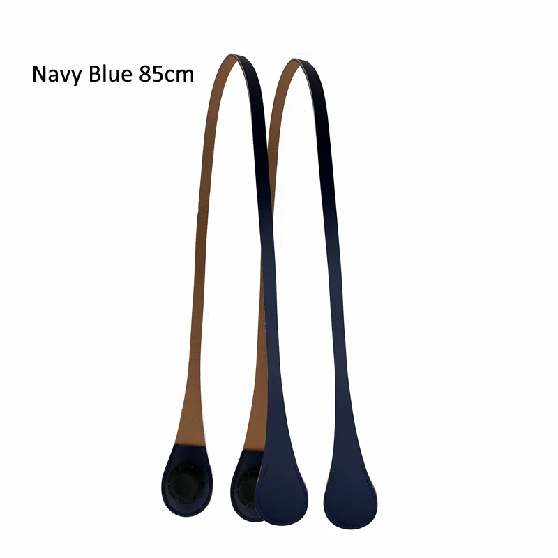Navy Blue 85cm 50 см 85 см плоские ПУ искусственная кожа ручки ремни для классического мини O сумка Obag силиконовые аксессуары сумка через плечо - Цвет: Navy Blue 85cm