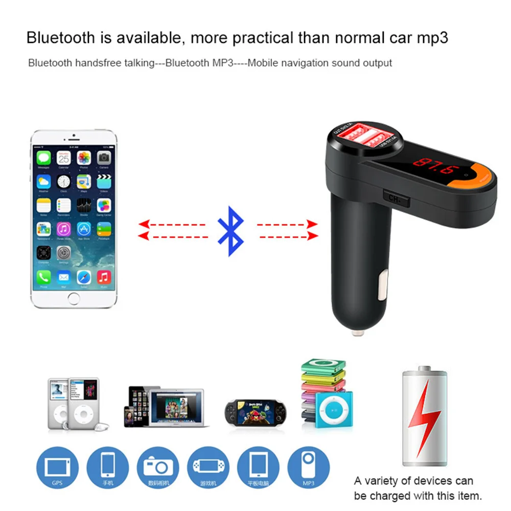 Onever мини комплект беспроводной связи bluetooth для автомобиля музыкальный плеер