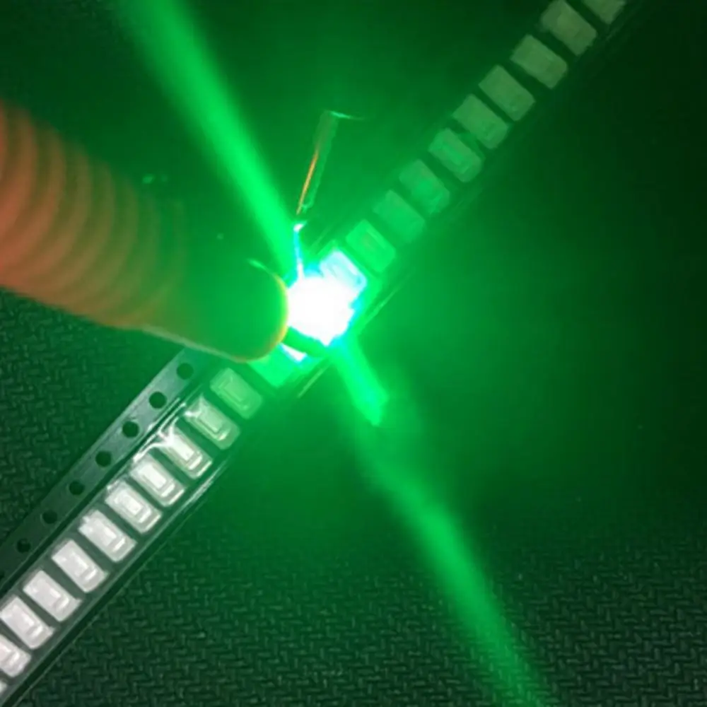 CLAITE 100 шт белый теплый белый красный зеленый синий SMD 5730 SMT DIY светодиодный светильник - Испускаемый цвет: Зеленый