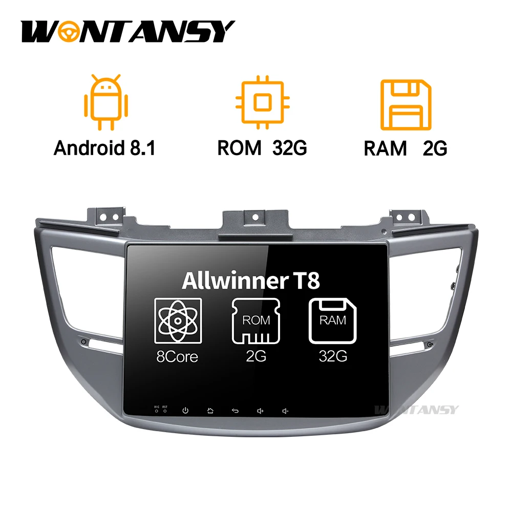 Новый Android 9.0car dvd для hyundai Tucson/ix35 2016 2017 с восьмиядерным Радио Стерео gps навигация