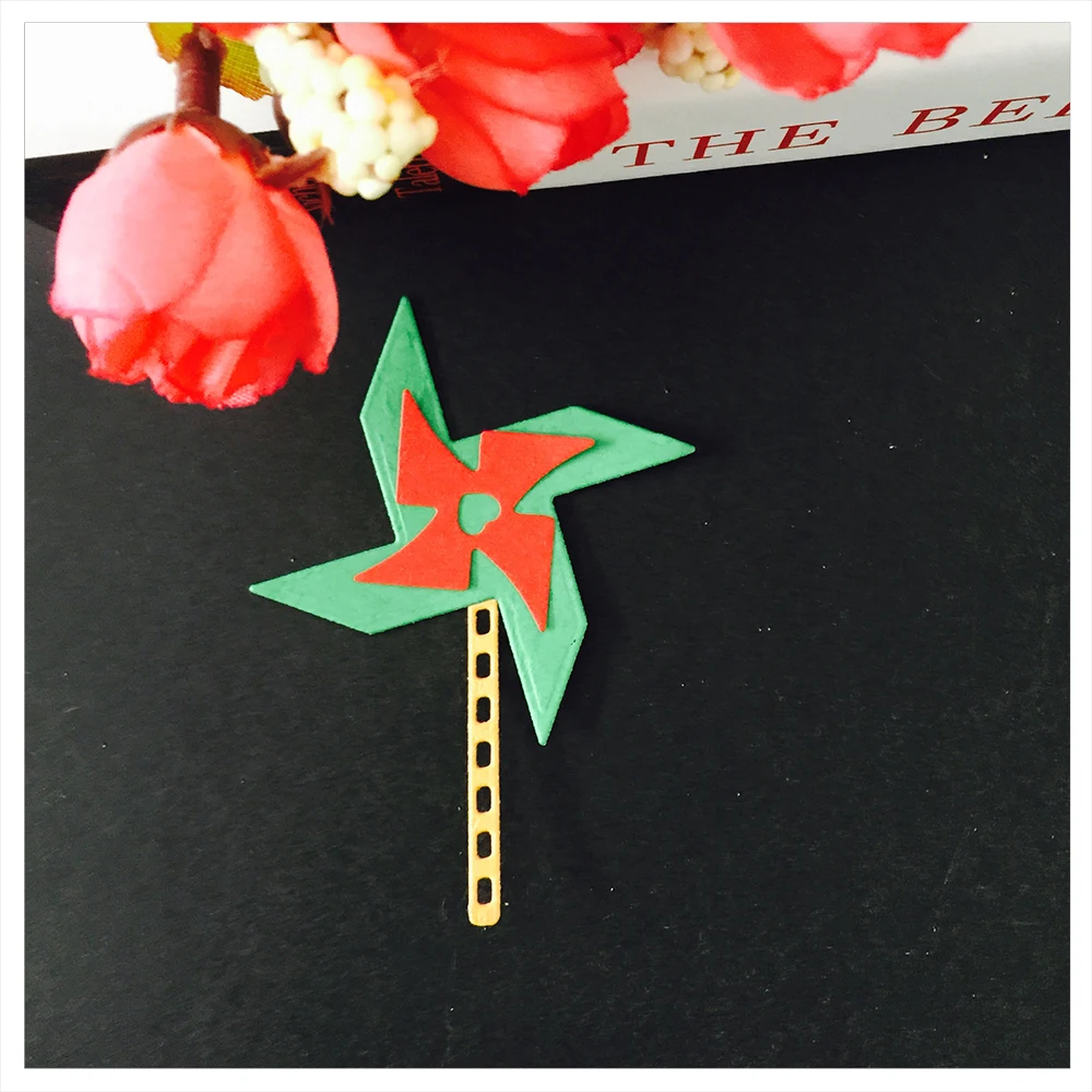 Collage windmill Metal Cutting Dies Stencils for DIY Scrapbooking Album Paper Card Decorative Craft Embossing Die Cuts Decor | Дом и сад