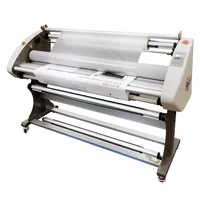 5 Feet Hot and Cold Laminating Machine with Foot Pedal Easy to Operate Automatic 1600mm Poster  PVC Card Laminator