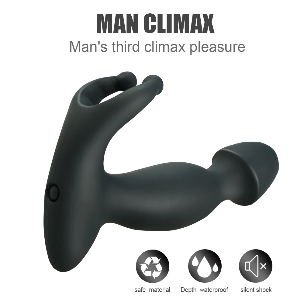 Anal Vibrator Dildo Sex Toys for Men Women Gay Plug Prostate Massager Silicone Butt Adult Products | Красота и здоровье