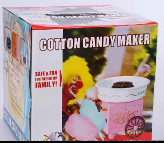 

Electric Mini Sweet cotton candy maker machine nostalgia DIY Cotton Candy sugar machine for kids gift children girl boy 220V