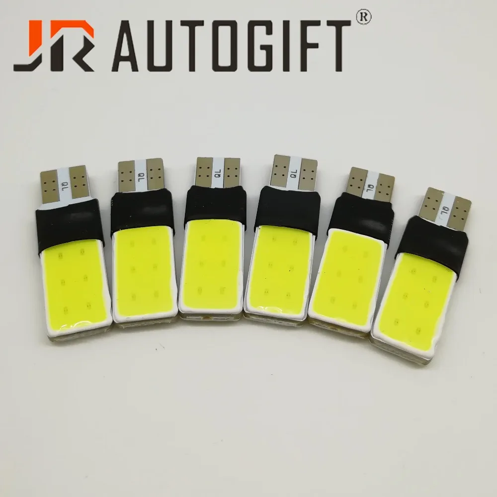 

50Pcs Auto T10 Led Cold White 194 W5W LED 168 COB Silica Car Super Bright Turn Side License Plate Light Lamp Bulb DC 12V