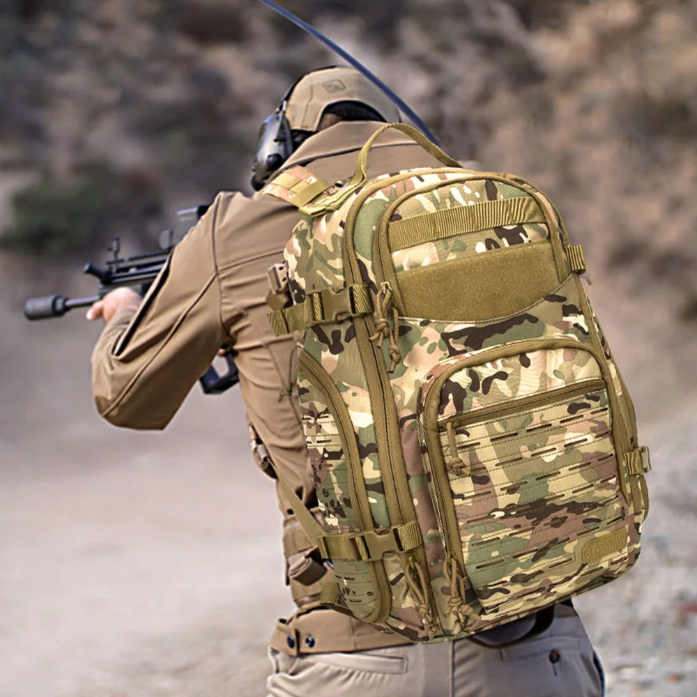 Прочный Камуфляжный Тактический вместительный Рюкзак Molle висячая система разбрызгивание воды устойчивый охотничий туристический рюкзак