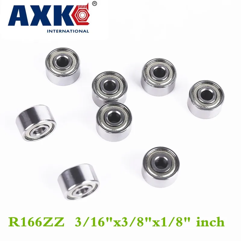 

R166zz Bearing Abec-1 (10pcs) 3/16"x3/8"x1/8" Inch Miniature R166 Zz Ball Bearings Rc Model Parts