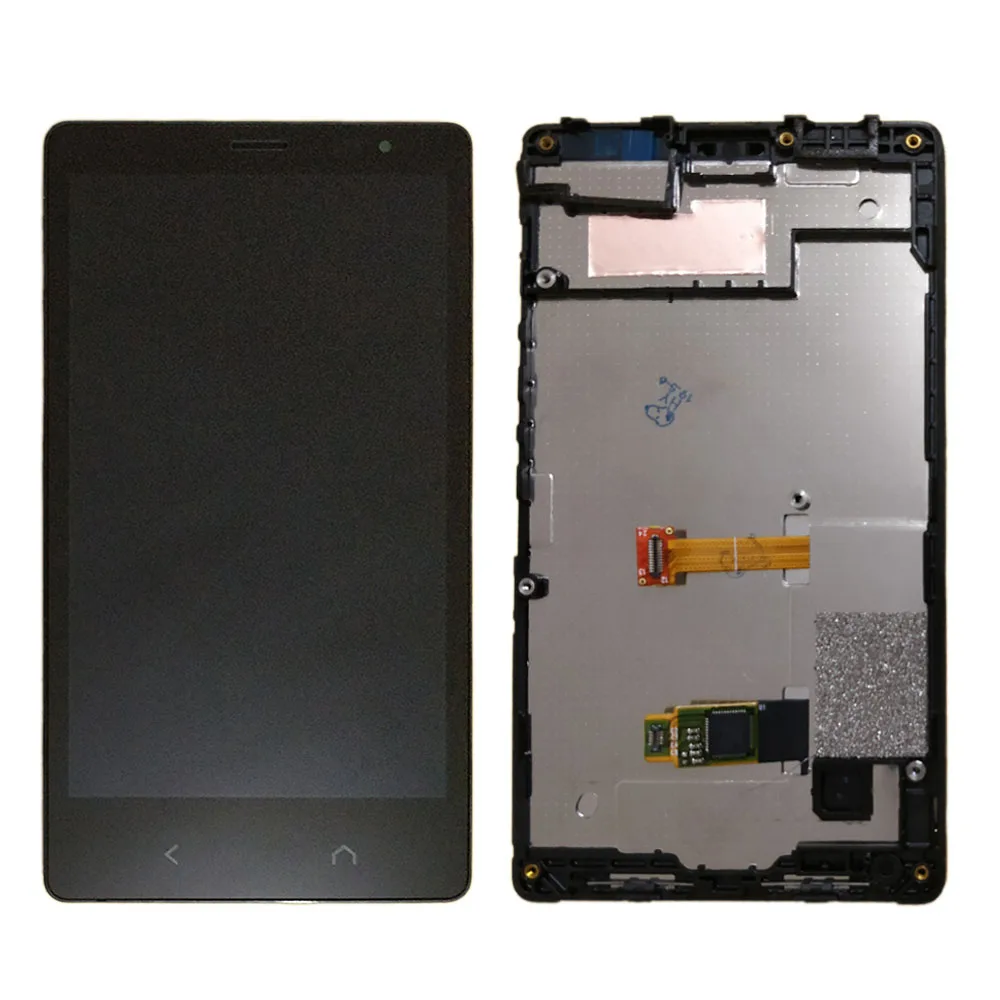 Для NOKIA X2 ЖК дисплей Дисплей и сенсорный экран Экран с корпусом запасные части для