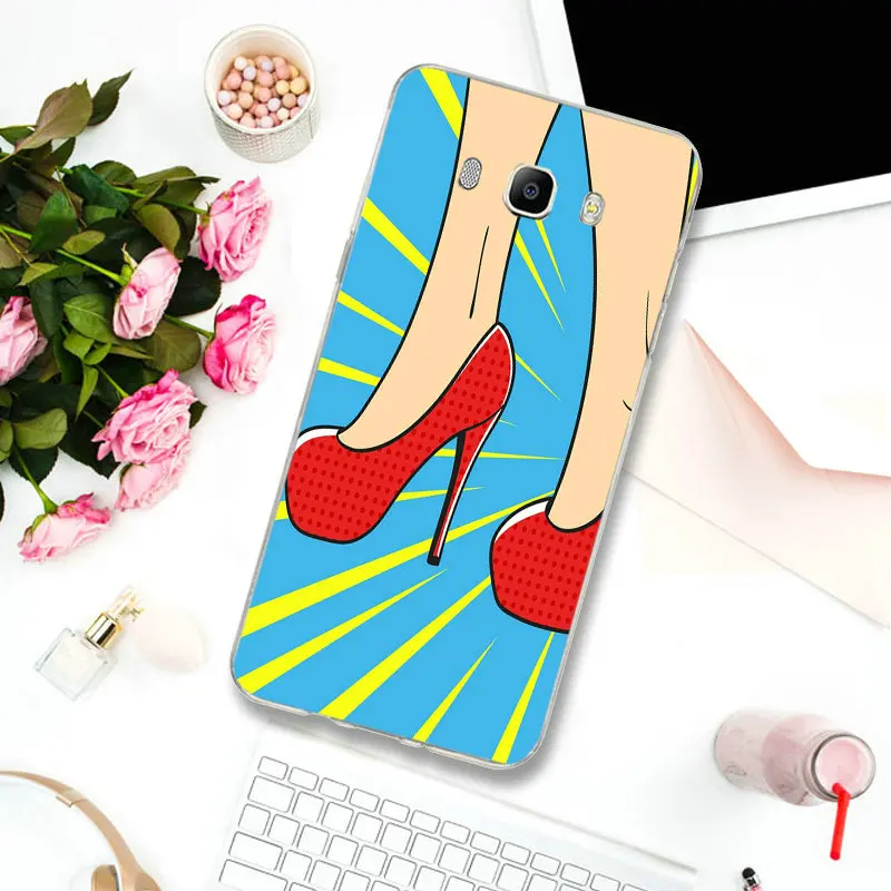 Популярные женские мягкие чехлы из ТПУ на высоком каблуке для Samsung S2 S3 S4 S5 Mini S6 S7 Edge