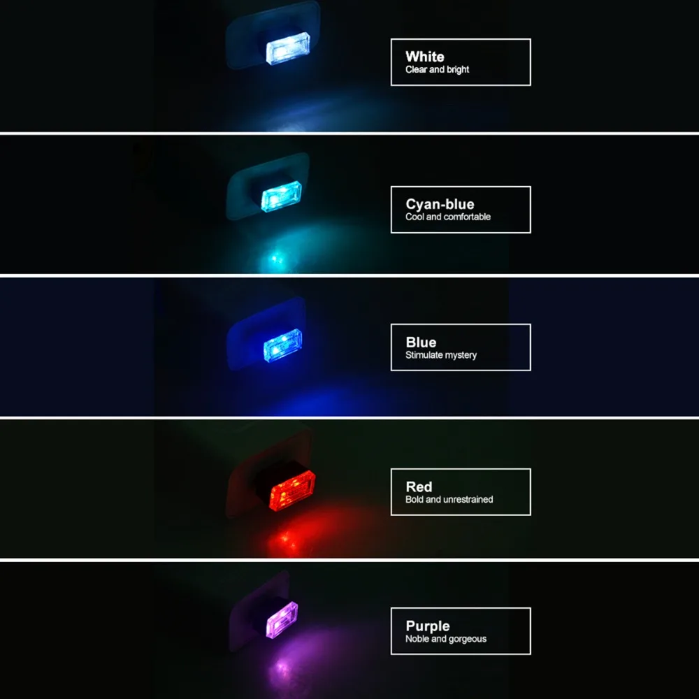 ATcomm 1 шт. автомобильные USB светодиодные атмосферные огни декоративная лампа