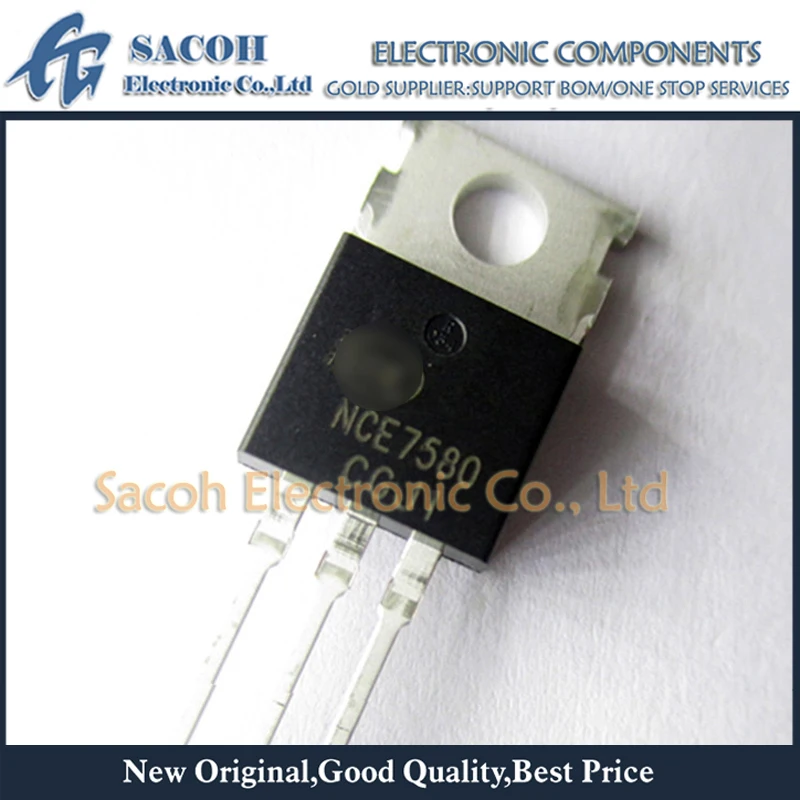 

New Original 10Pcs NCE7580 OR RU7580R OR SM7580N OR NCE7578 TO-220 80A 75V Power MOSFET