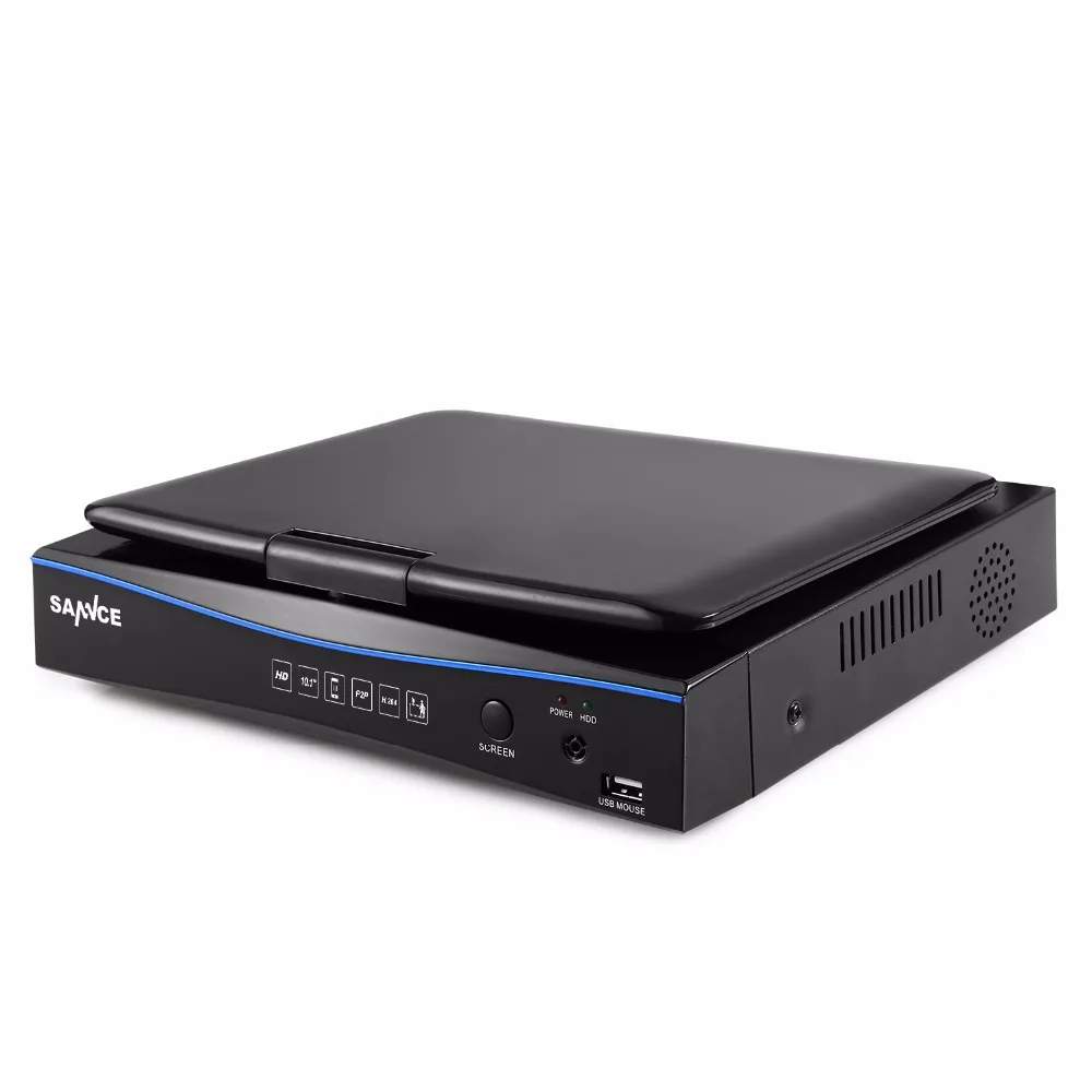 SANNCE 720P HD 10 1 &quotLCD монитор видео мониторинг с 1080N 4CH DVR NVR HVR 5in1 сетевая CCTV система
