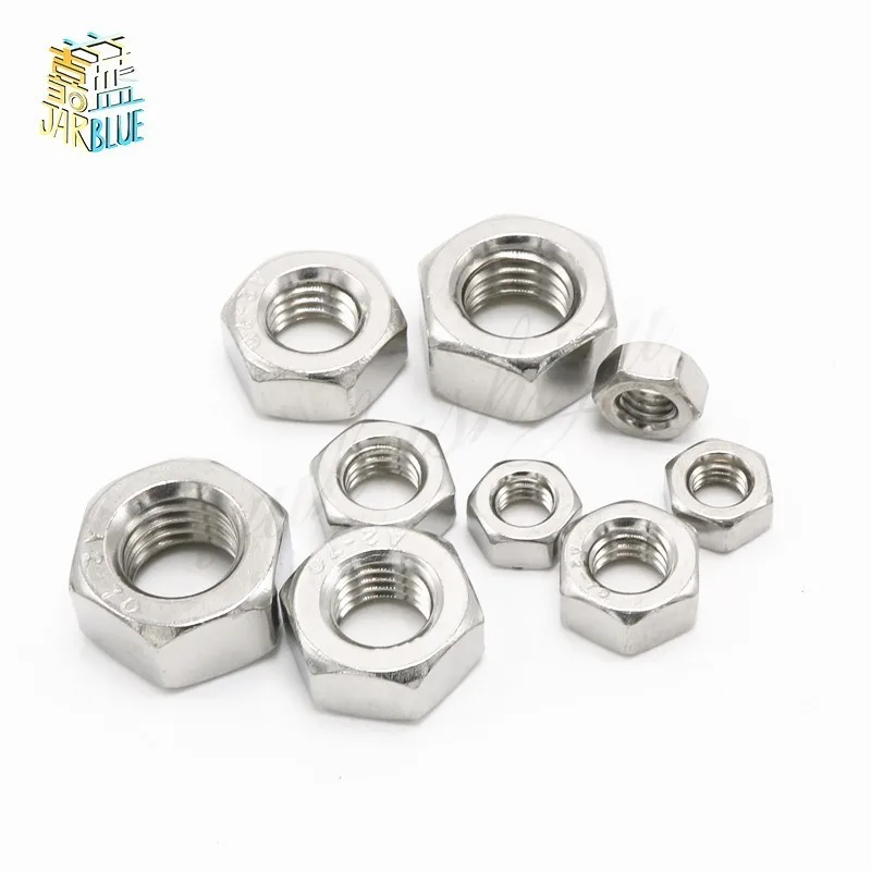 2 шт. гайка из нержавеющей стали M4/M5/M6/M8/M10/M12/M14/M16/M18-M20 304 против зубьев/гайка с