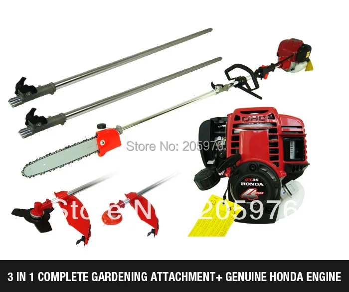 New Model Thailand Original GX35 Engine 2 in 1 Pole Chain Saw Brush Cutter,Whipper Sniper with Metal Blades,Nylon Heads