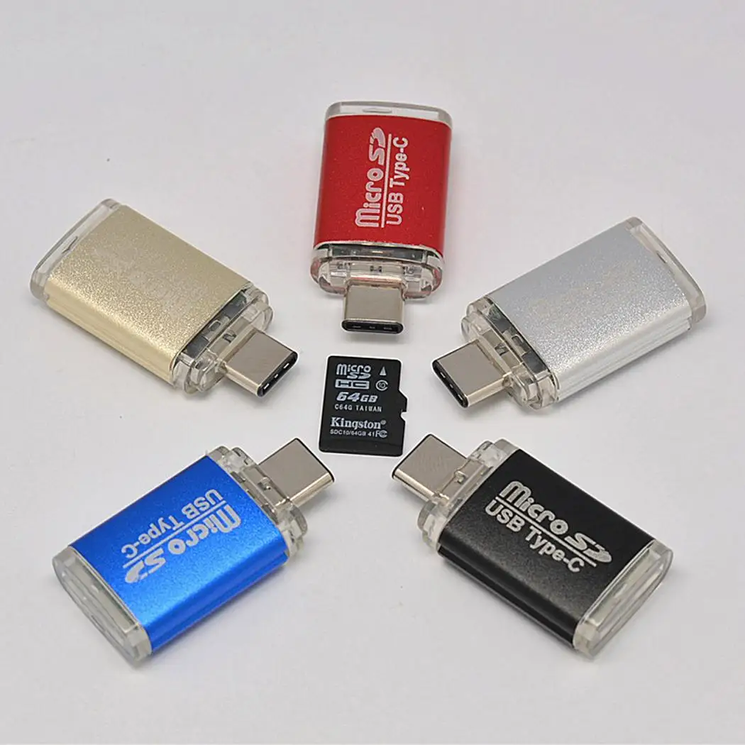 Многофункциональный USB Type-C для Micro SD смартфона Android компьютера высокоскоростной