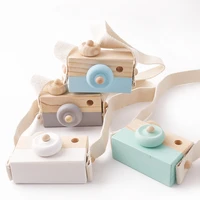 lets make 1pc baby wooden toy camera fashion pendant baby kids hanging camer prop decoration nordic hanging wooden camera toy