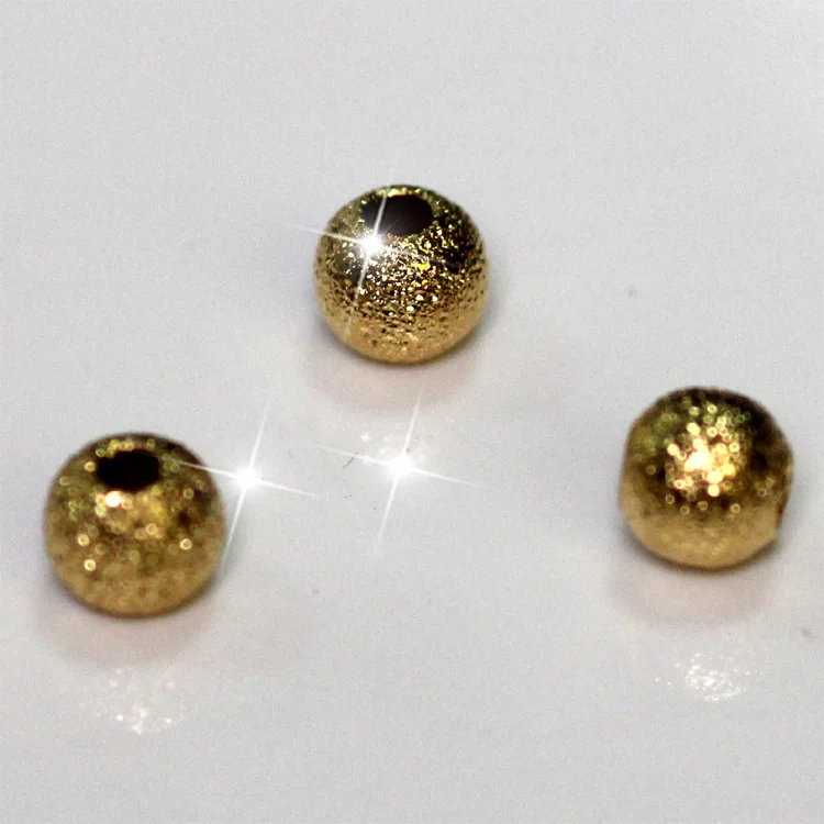 

high quality jewelry components stardust round bead gold easy jewelry making 0.4*0.4*0.4cm