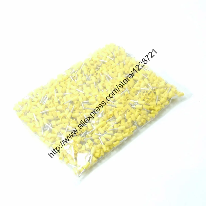 Предварительно изолированные клеммы для шнура 1000 шт. наконечники проводов