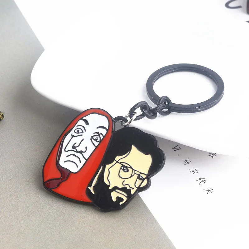 20 шт. модный подвесной телевизор La Casa De Papel маска для денег фигурка брелок