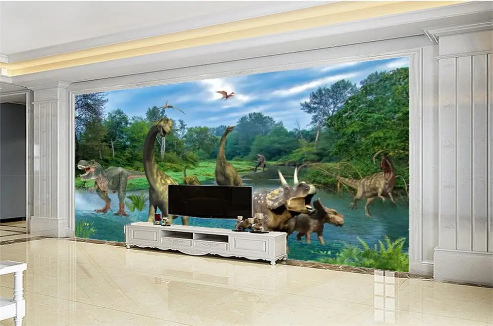 3D настенная бумага домашний декор на заказ древние времена динозавр 3d животное