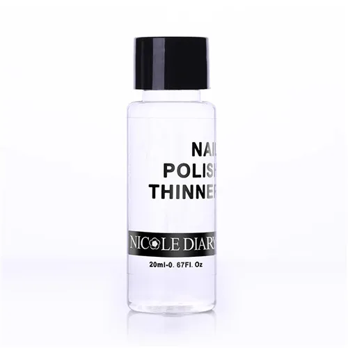 20ml Polish Thiner NICOLE дневник Рождество ногтей штамповки изображения пластины маникюр шаблон 6 мл Золото Серебро печать лак для ногтей трафарет - Цвет: 20ml Polish Thiner