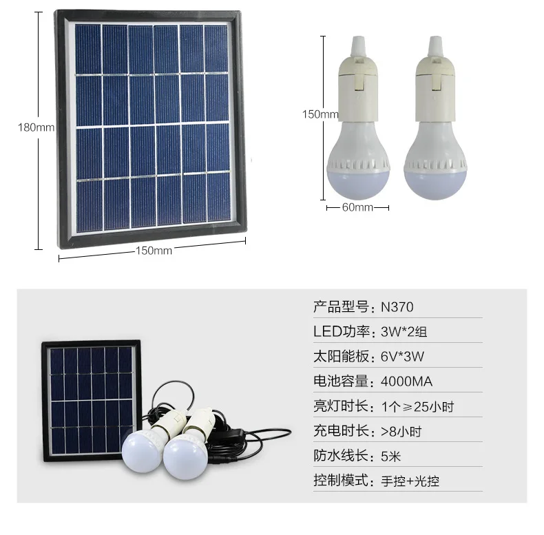 TAMPROAD Солнечная энергия LED система освещения портативный генератор солнечные