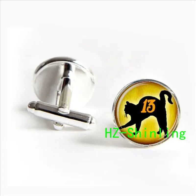 Модные Черные кошачьи ювелирные запонки художественный подарок для женщин или