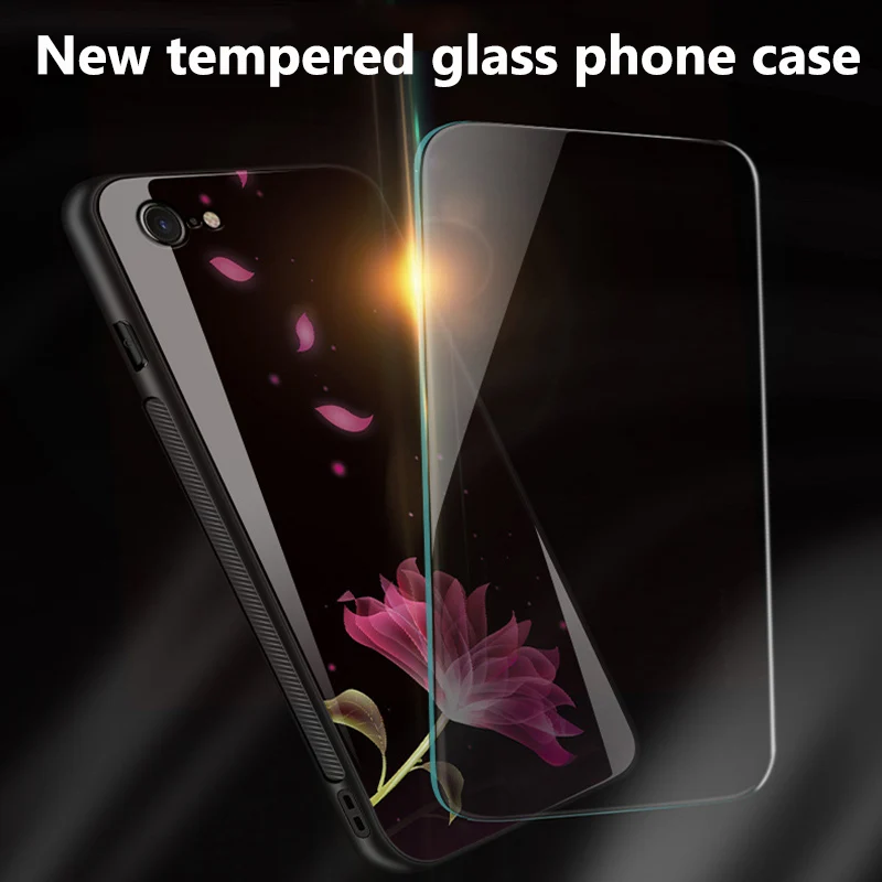 

2pcs For iphone 6S case Tempered glass back cover For iphone6S case shell For iphone 6 S phone Cases cover for iphone6 S fundas