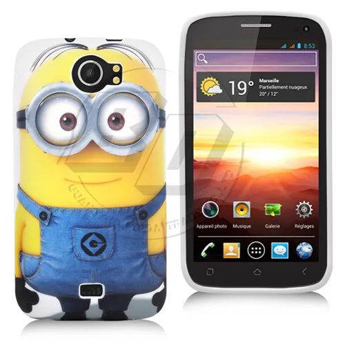 Print Cute Skin Cover Minion Floral Butterfly Flag Back for fly iq450 Quattro Case Silicon Gel TPU Candy Soft |