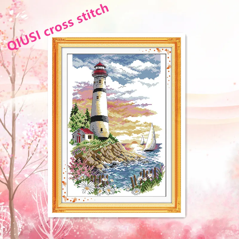 Вышивка крестиком 11ct/14ct наборы для вышивки вышивка с изображением маяков