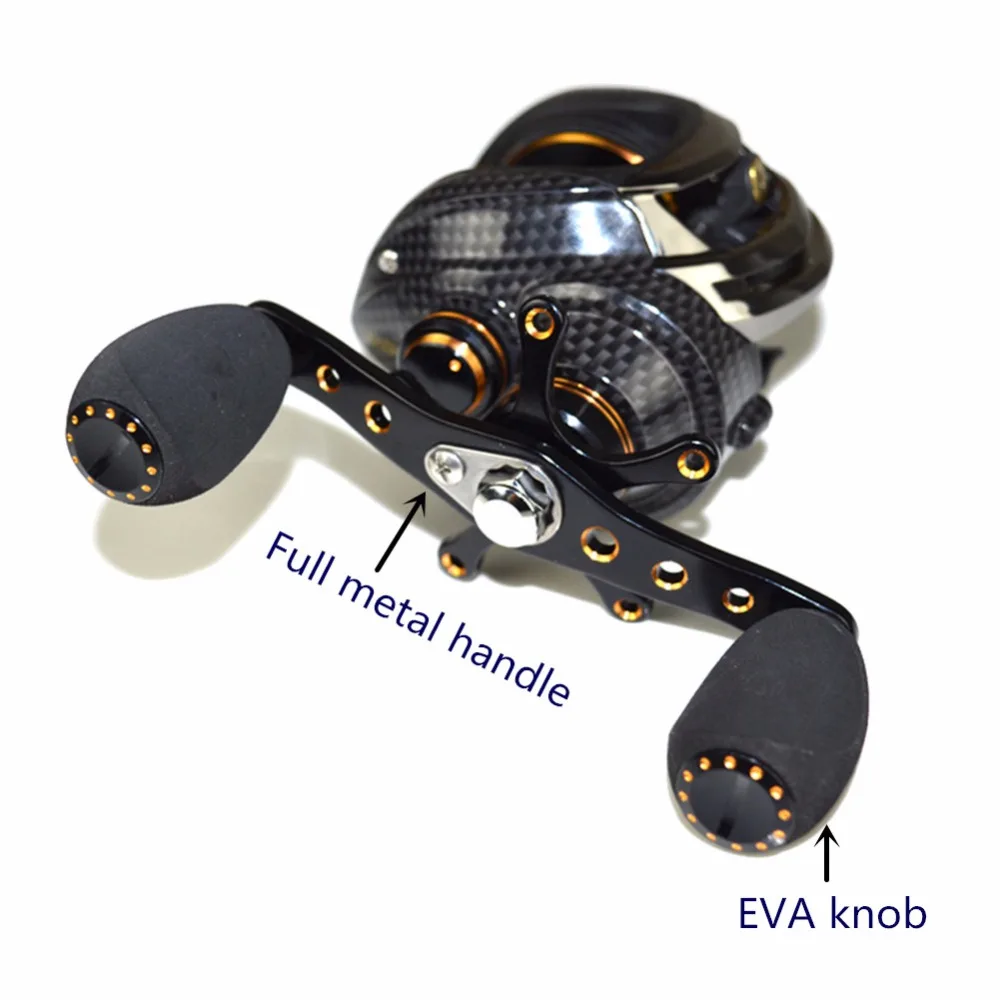Fishdrops правая/Левая рука Приманка литье Рыболовная катушка колесо 17 + 1Bell Carretilha Peche