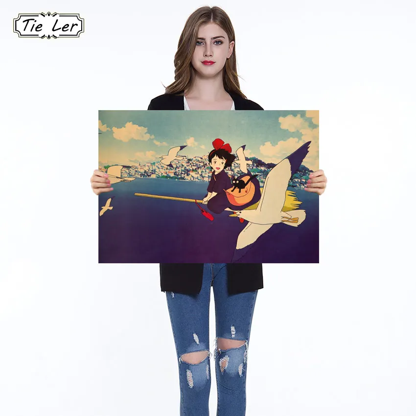Kiki's Delivery Service B стильная Настенная Наклейка домашний декор плакат ретро Бар
