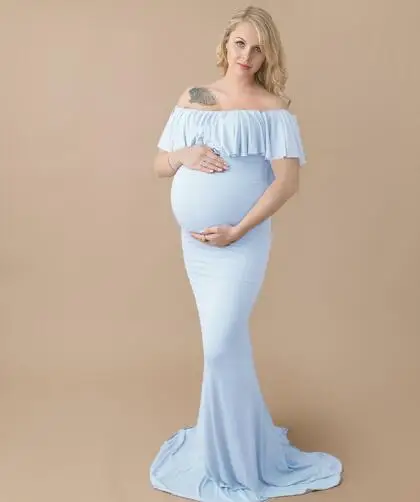 Maternity dress aternity photography props gown Dress Fancy shooting photo pregnant Large size M-XXL | Мать и ребенок