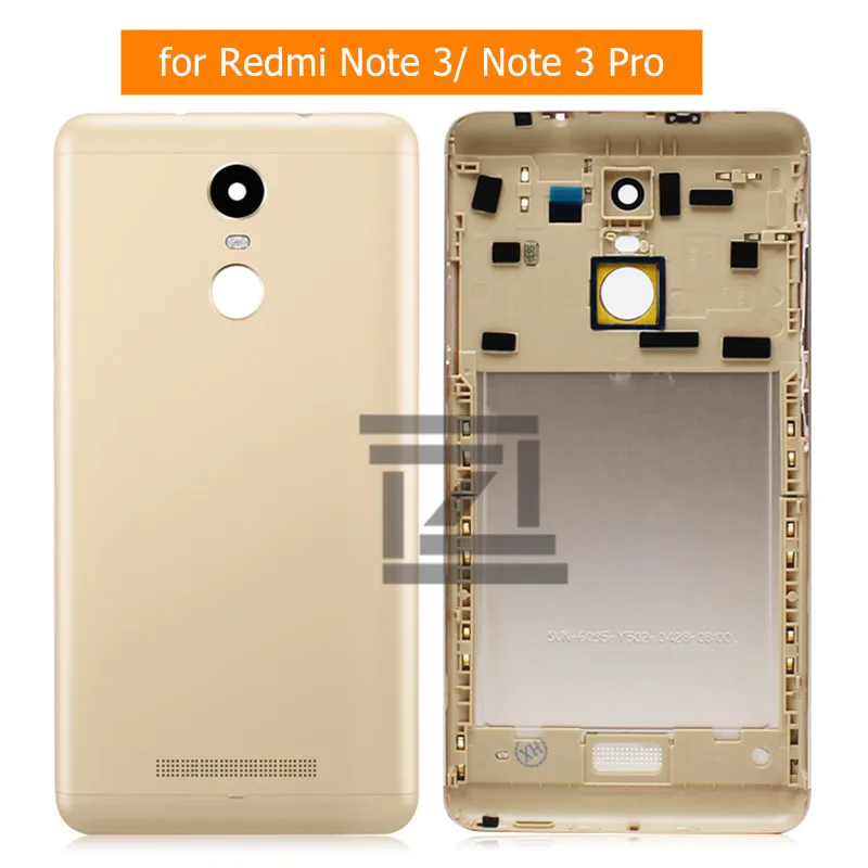 Задняя крышка аккумулятора для Xiaomi Redmi Note 3/ 3 Pro металлический корпус задней двери