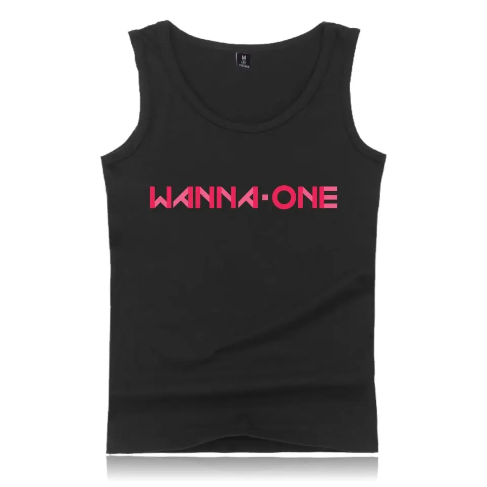 Майка want One сезон 2 летняя одежда в стиле K-POP корейские майки для мужчин и женщин |