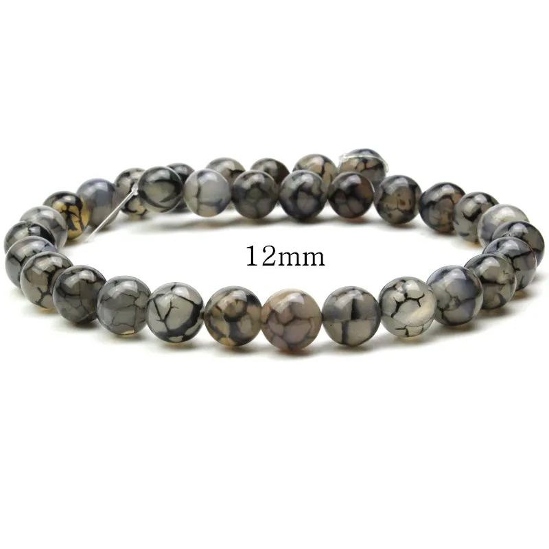 MJDCB Round 4.6.8.10.12.14mm White Agat e Beads Natural Stone For DIY Necklace Bracelets Jewelry Making Free Shipping | Украшения и