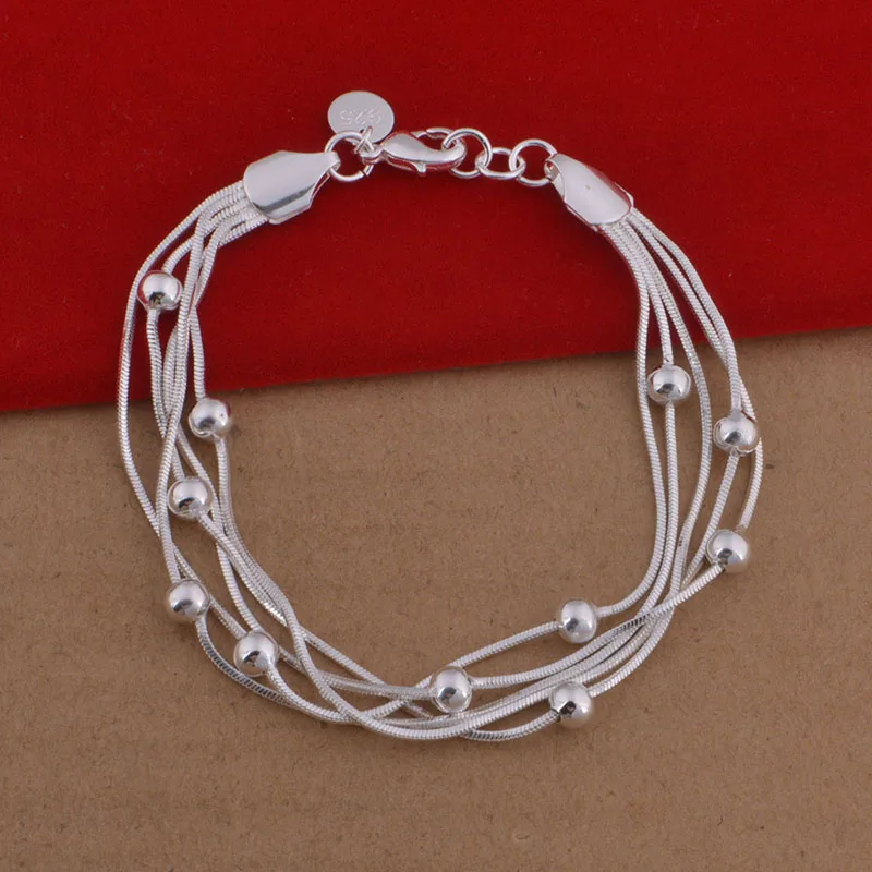 European and American fashion elegant female silver plated bracelet style 3-3 # 2118624 | Украшения и аксессуары