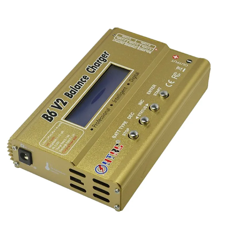 HTRC B6 V2 80 Вт 10A цифровой Радиоуправляемый аккумулятор зарядное устройство