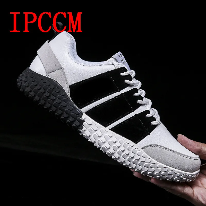 Men's shoes fall loafers 2019 Korean version fashion British men's lace-up sneakers running | Обувь