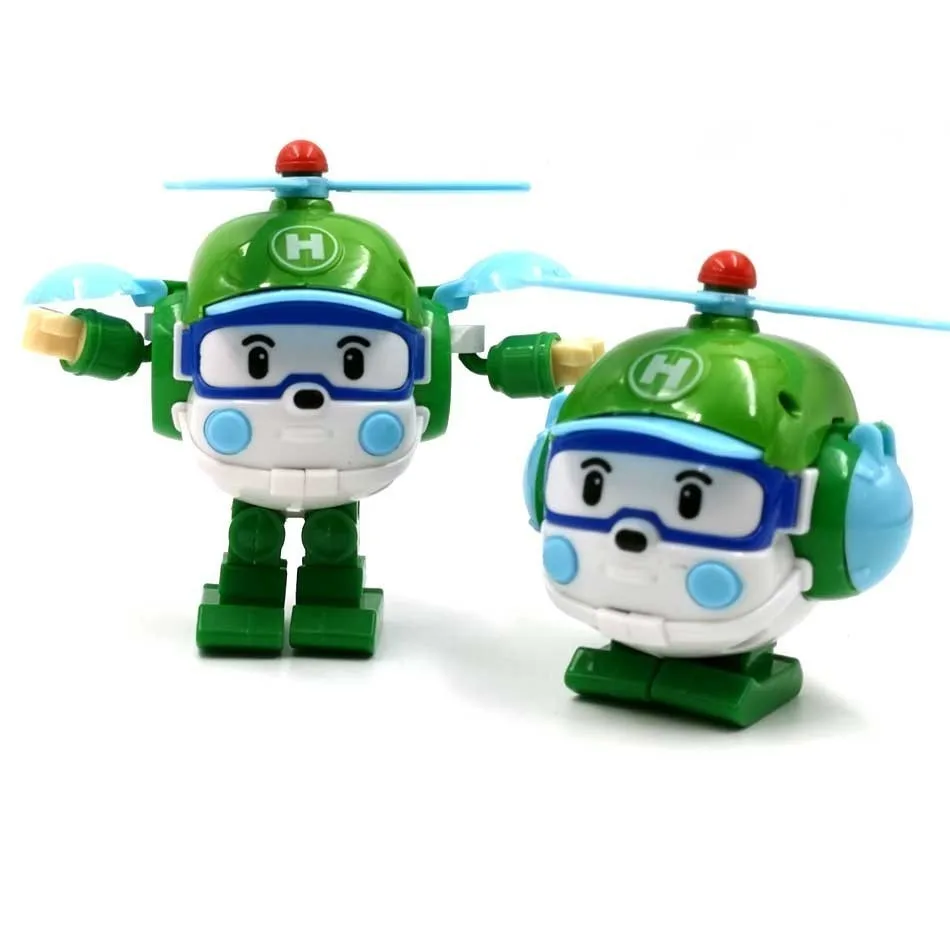 3 6 Styles Korean Kid Toys Robocar Poli Transformation Robot Poli Amber Roy Car Toys Action Figure Toys For Children Best Gifts - Цвет: 3