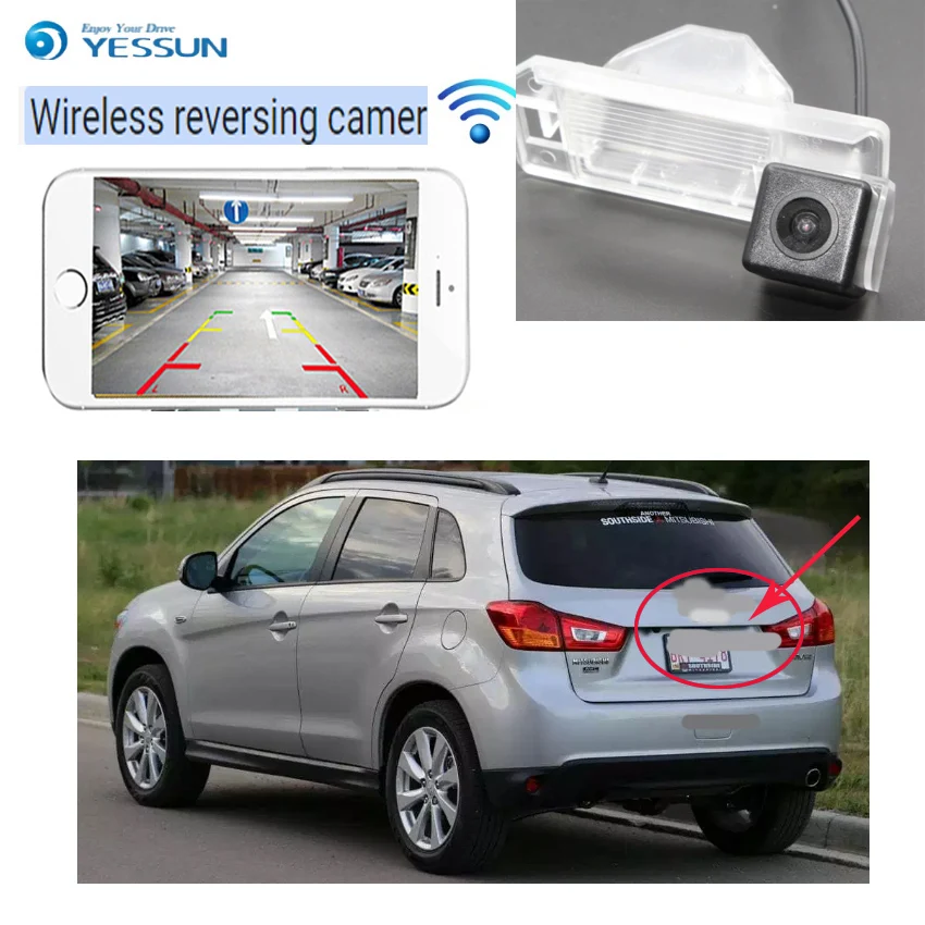 YESSUN car new hd wireless rear camera for Mitsubishi RVR 2010~2015 for Mitsubishi Outlander Sport 2010~2015