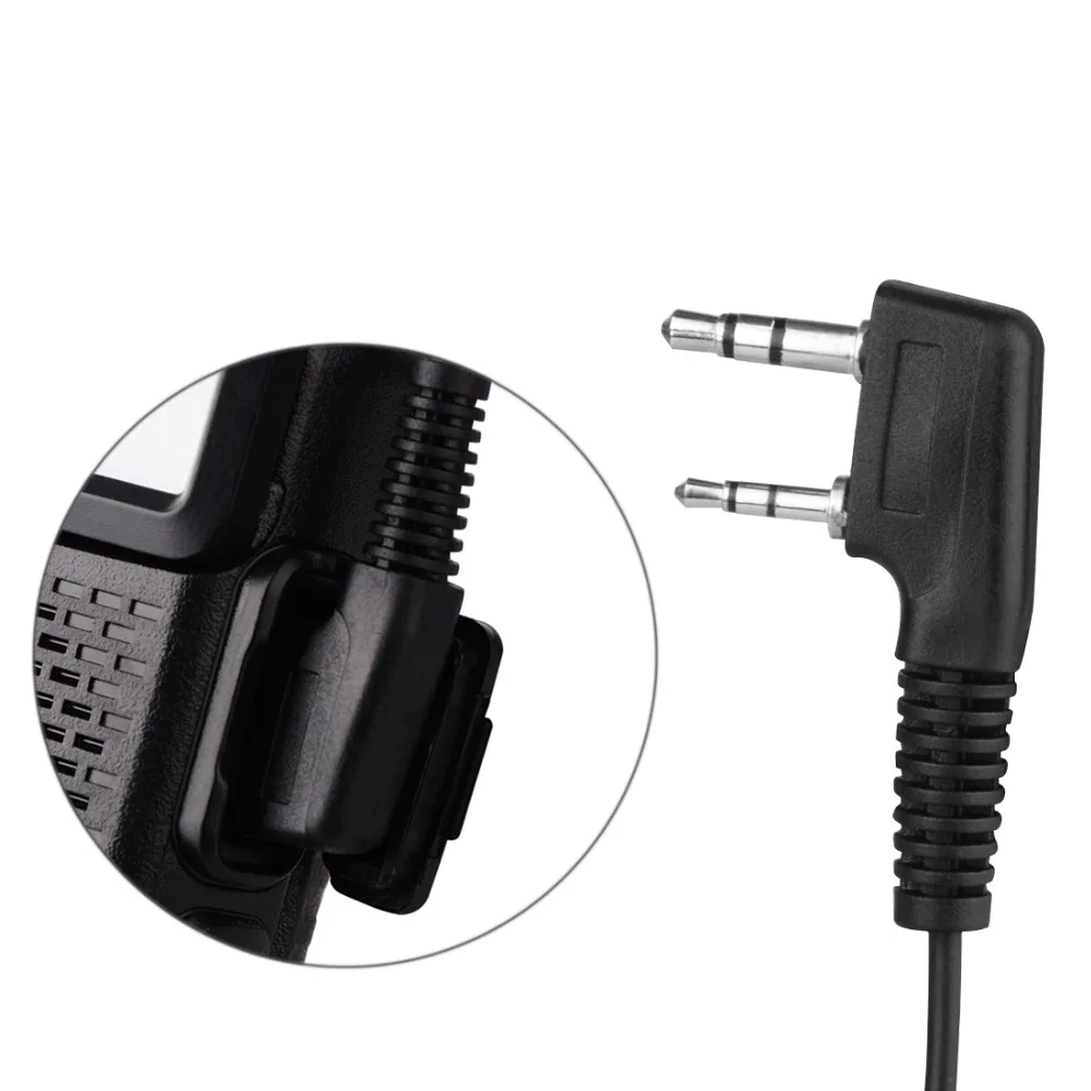 Акустическая трубка PTT Mic портативная рация с наушниками гарнитура для Kenwood Baofeng Bf