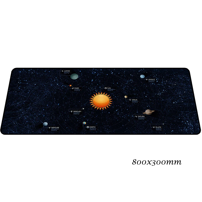 Коврик для мыши с солнечной системой 80x30 см, игровой коврик для мыши locrkand, большой геймерский коврик, домашний компьютерный стол, клавиатура, большие игровые коврики