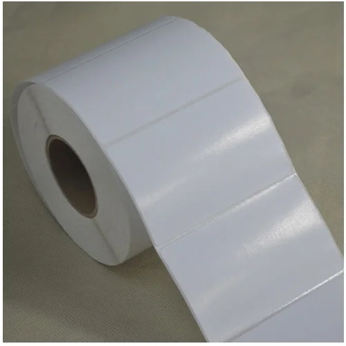 Глянцевая белая самоклеящаяся этикетка из ПЭТ-пленки 60мм х 40мм 1000 штук Водонепроницаемая, нервущаяся, маслостойкая Для электронных продуктов.