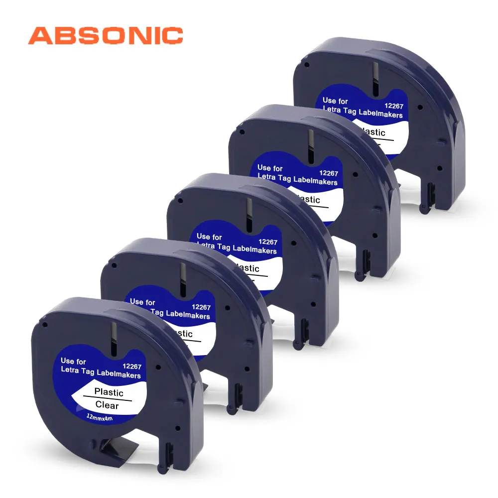 Absonic 5 шт. 12267 91330 91220 2 мм черный на белом фоне для DYMO клейкая лента производитель
