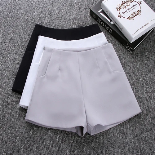 

Suit Shorts Women 2019 New Summer Wide Leg Short Pants Fashion High Waist Shorts Women Solid Casual Short Pants