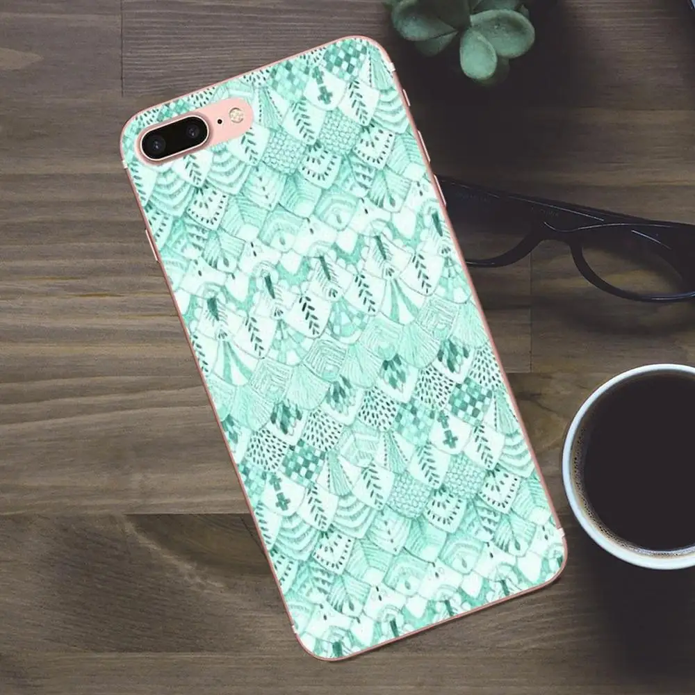 Bixedx Сова на мяте для Apple iPhone X 4 4S 5 5C SE 6 6S 7 8 Plus Galaxy A3 A5 J1 J2 J3 J5 J7 2017 мягкий дизайн по